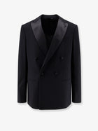 Giorgio Armani Men's Soho Virgin Wool Tuxedo Blazer Black