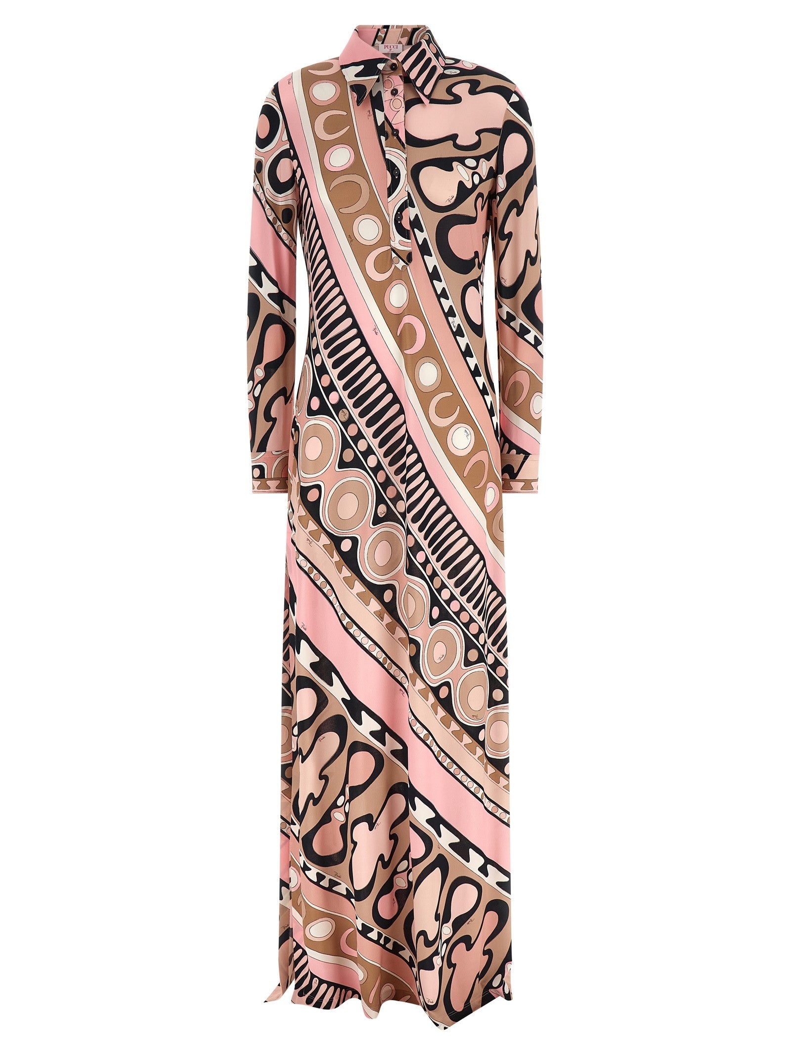 Emilio Pucci Soleil Print Chemisier Dress Blue