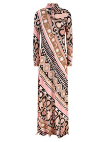 Emilio Pucci Soleil Print Chemisier Dress Blue