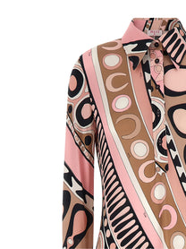 Emilio Pucci Soleil Print Chemisier Dress Blue