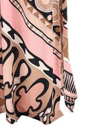 Emilio Pucci Soleil Print Chemisier Dress Blue