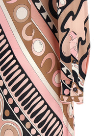 Emilio Pucci Soleil Print Chemisier Dress Blue