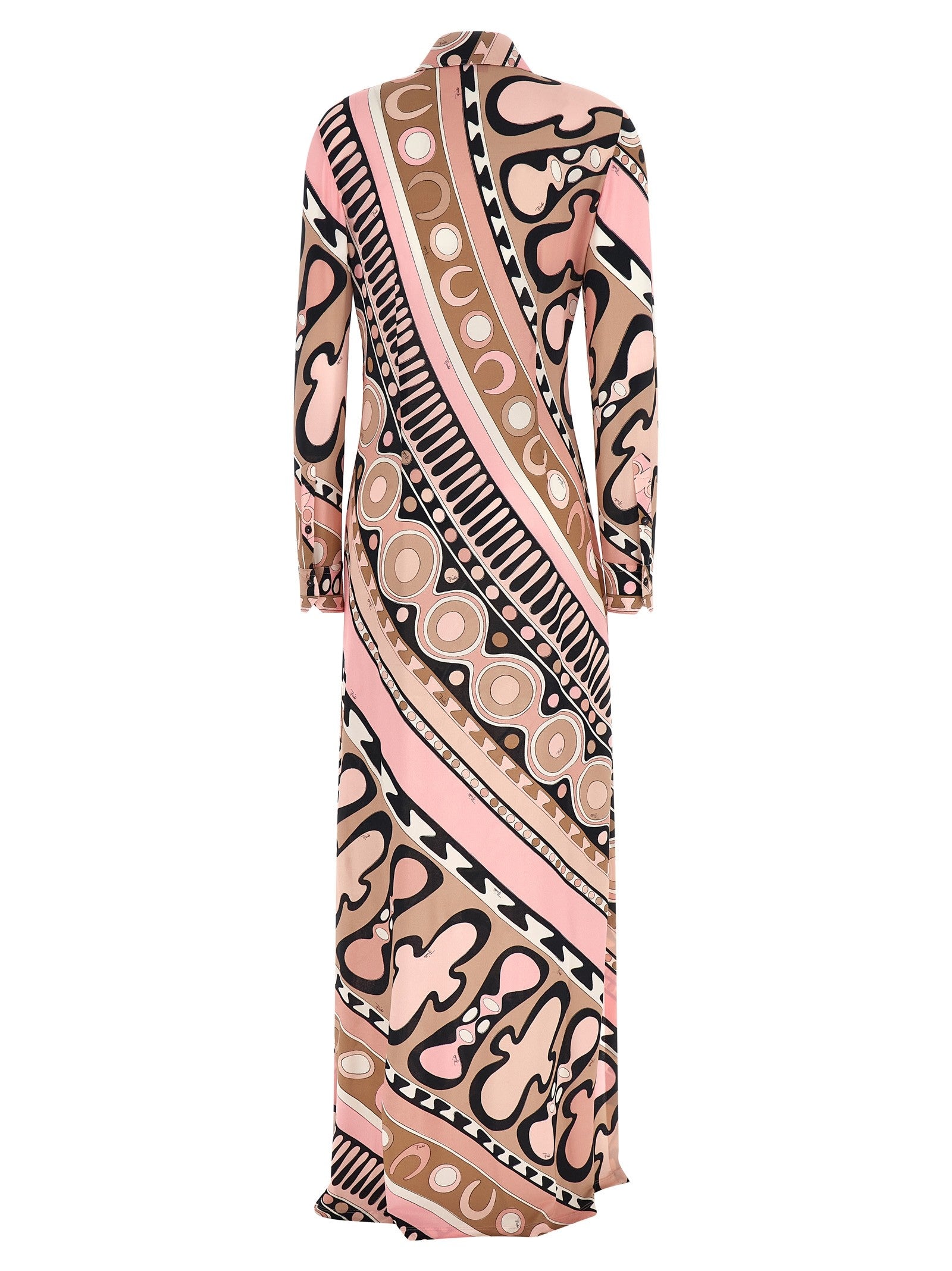 Emilio Pucci Soleil Print Chemisier Dress Blue