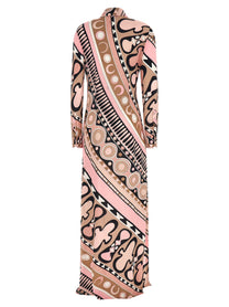 Emilio Pucci Soleil Print Chemisier Dress Blue