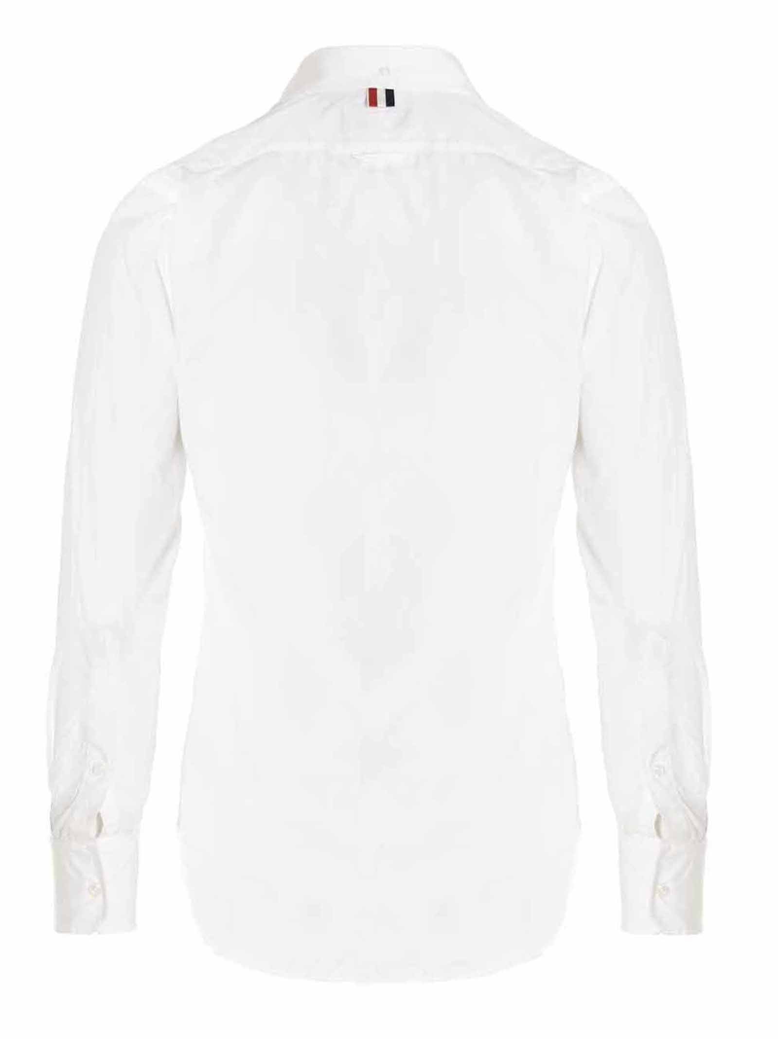 Thom Browne Solid Poplin Shirt White