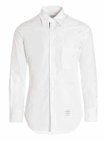 Thom Browne Solid Poplin Shirt White