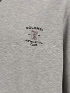 Brunello Cucinelli Solomei Athletic Club Embroidered Sweatshirt Grey, view 4