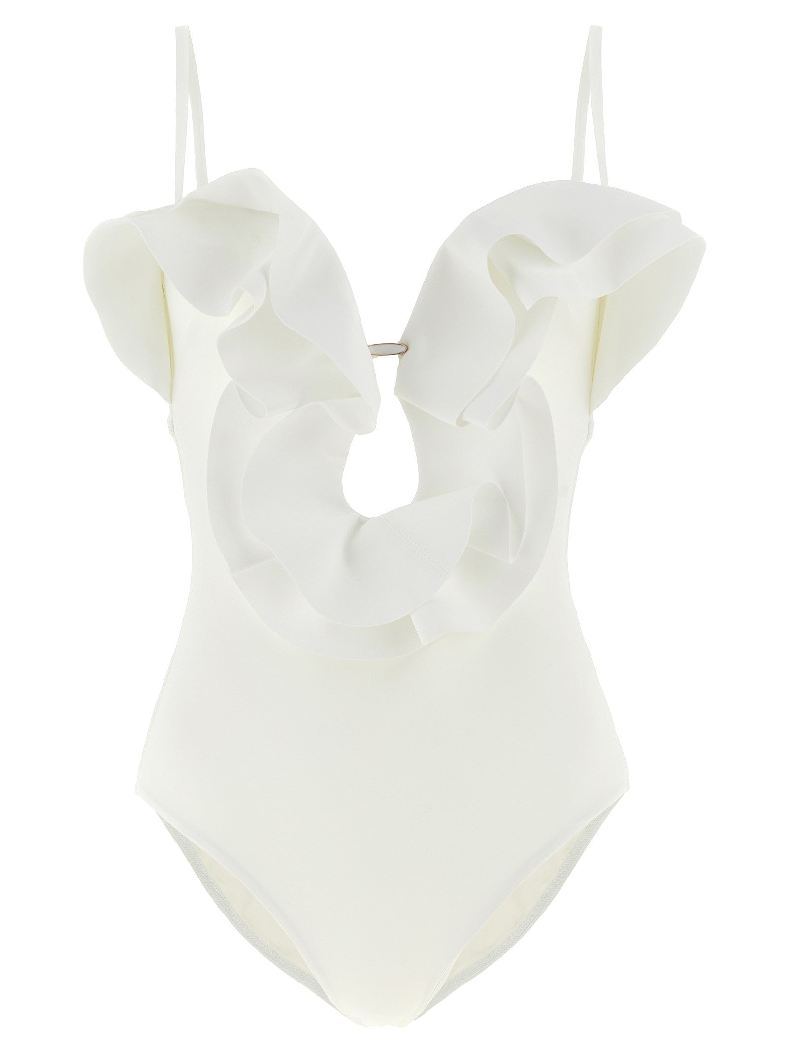 Zimmermann Solstice One Piece Swimsuit White
