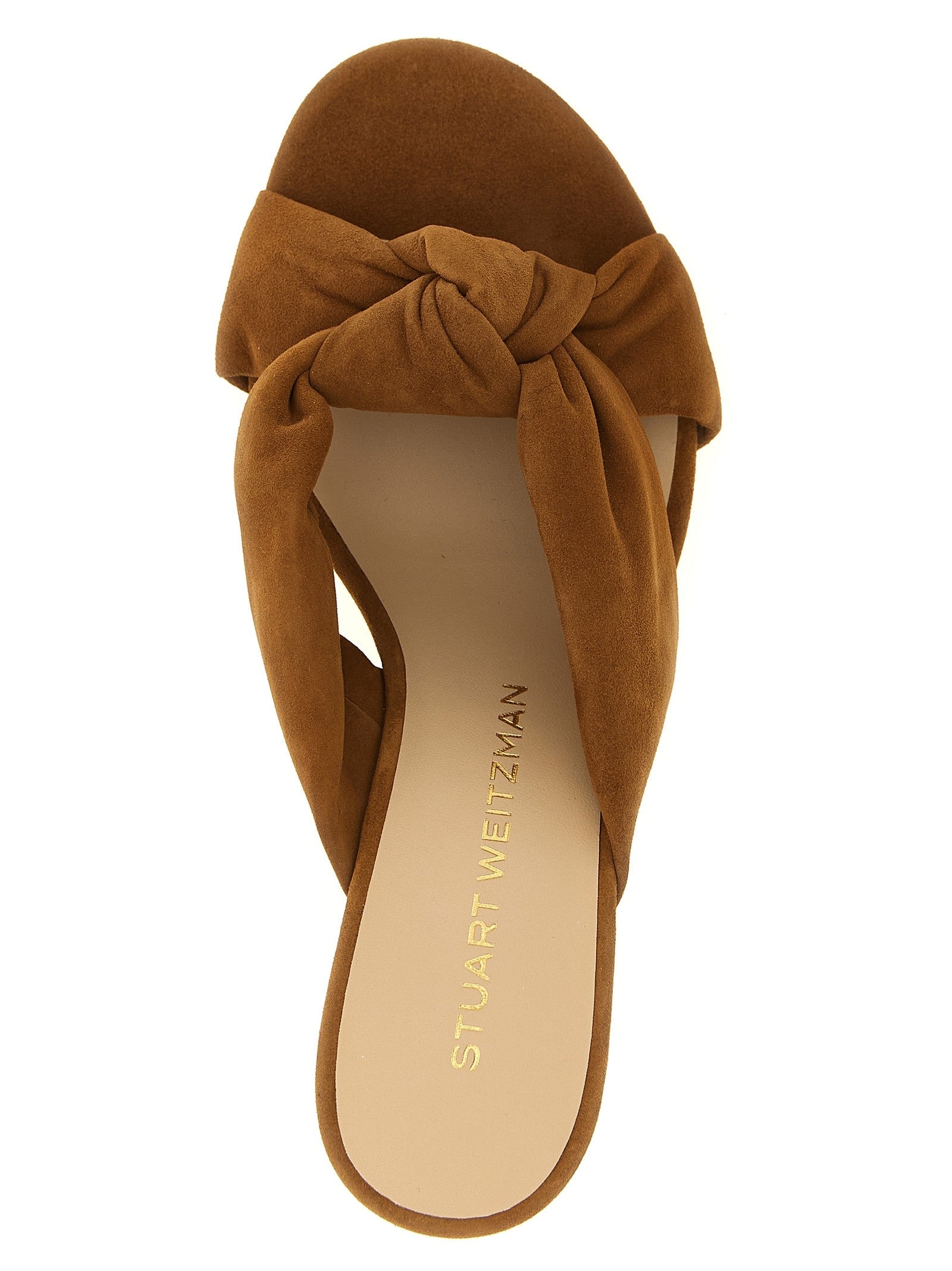 Stuart Weitzman Soplaya Slides Brown
