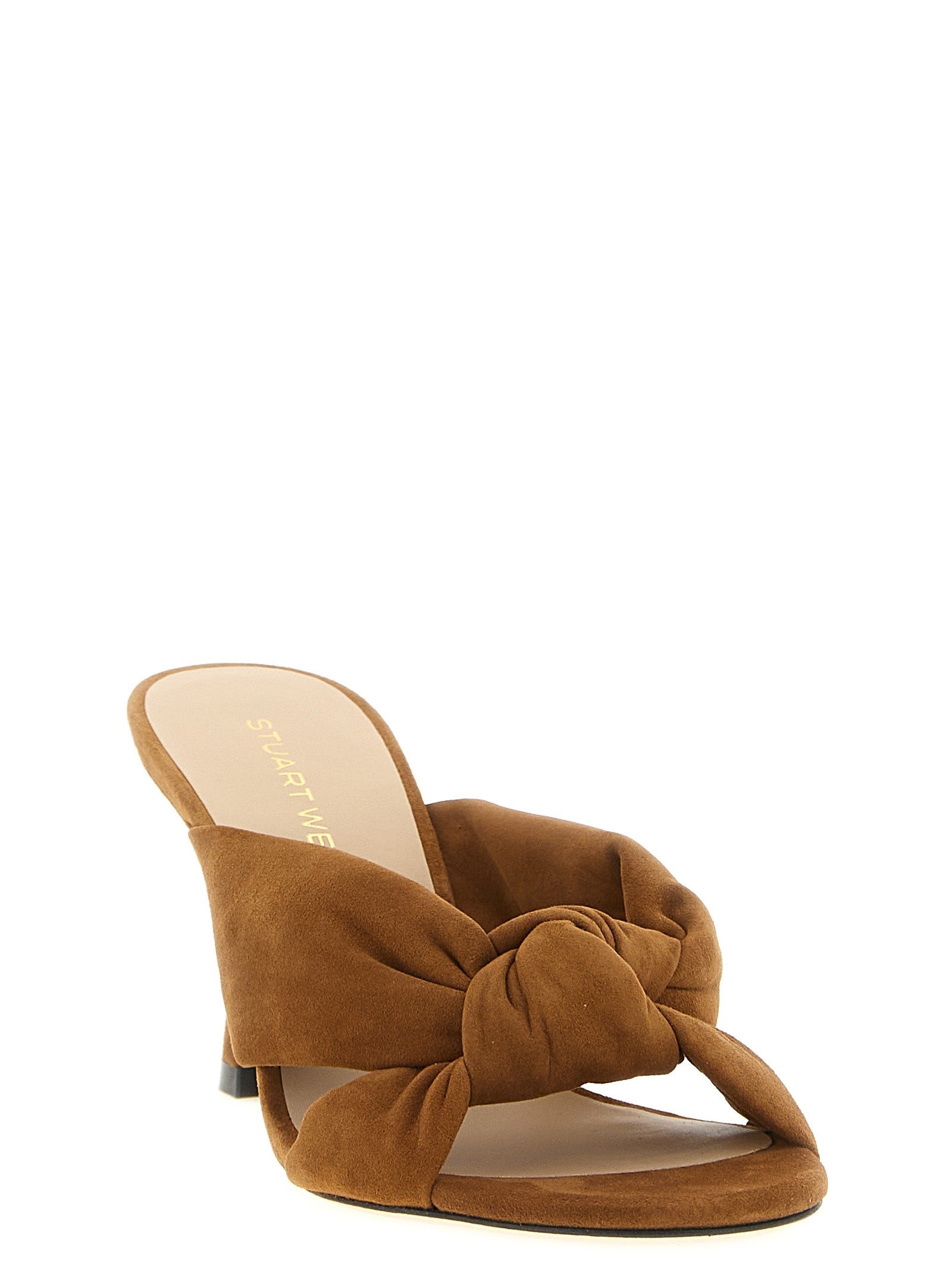 Stuart Weitzman Soplaya Slides Brown
