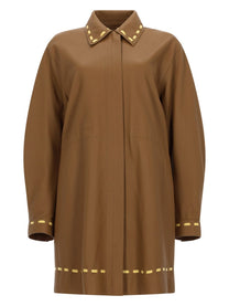 Fendi Women's Soprabito in Pelle Brown