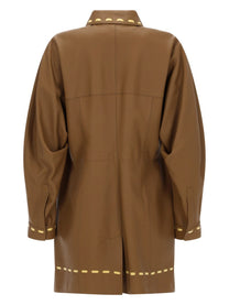 Fendi Women's Soprabito in Pelle Brown