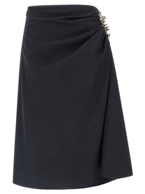 Dries Van Noten Sovora Skirt Blue