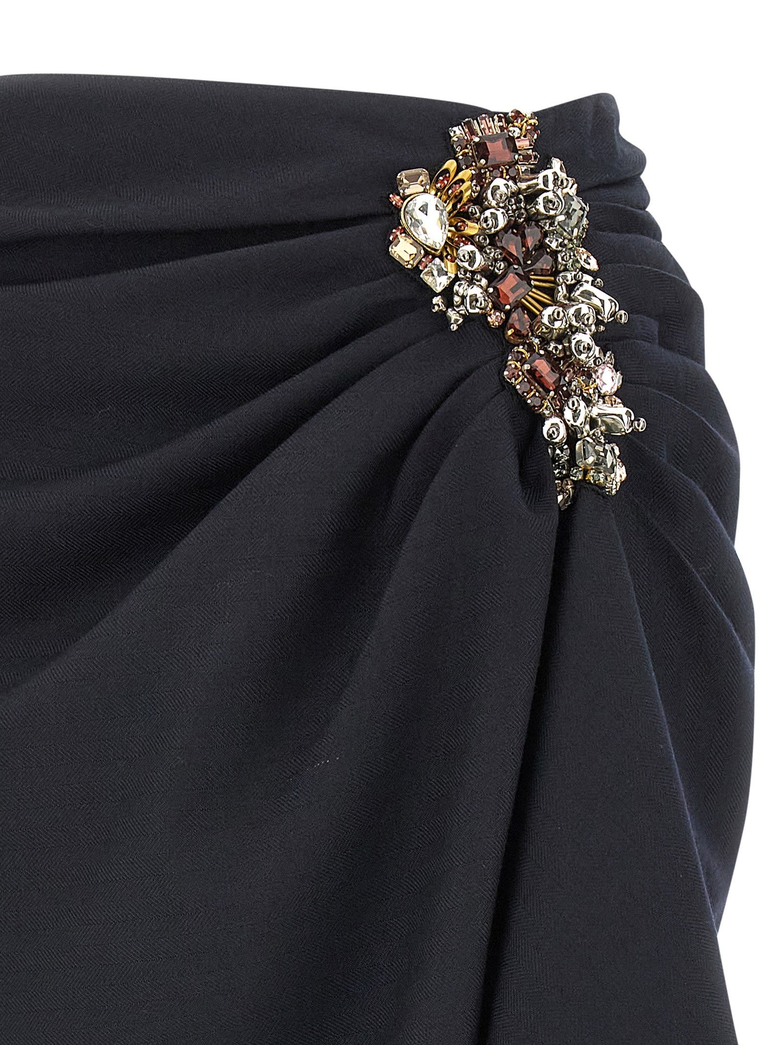 Dries Van Noten Sovora Skirt Blue