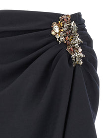 Dries Van Noten Sovora Skirt Blue