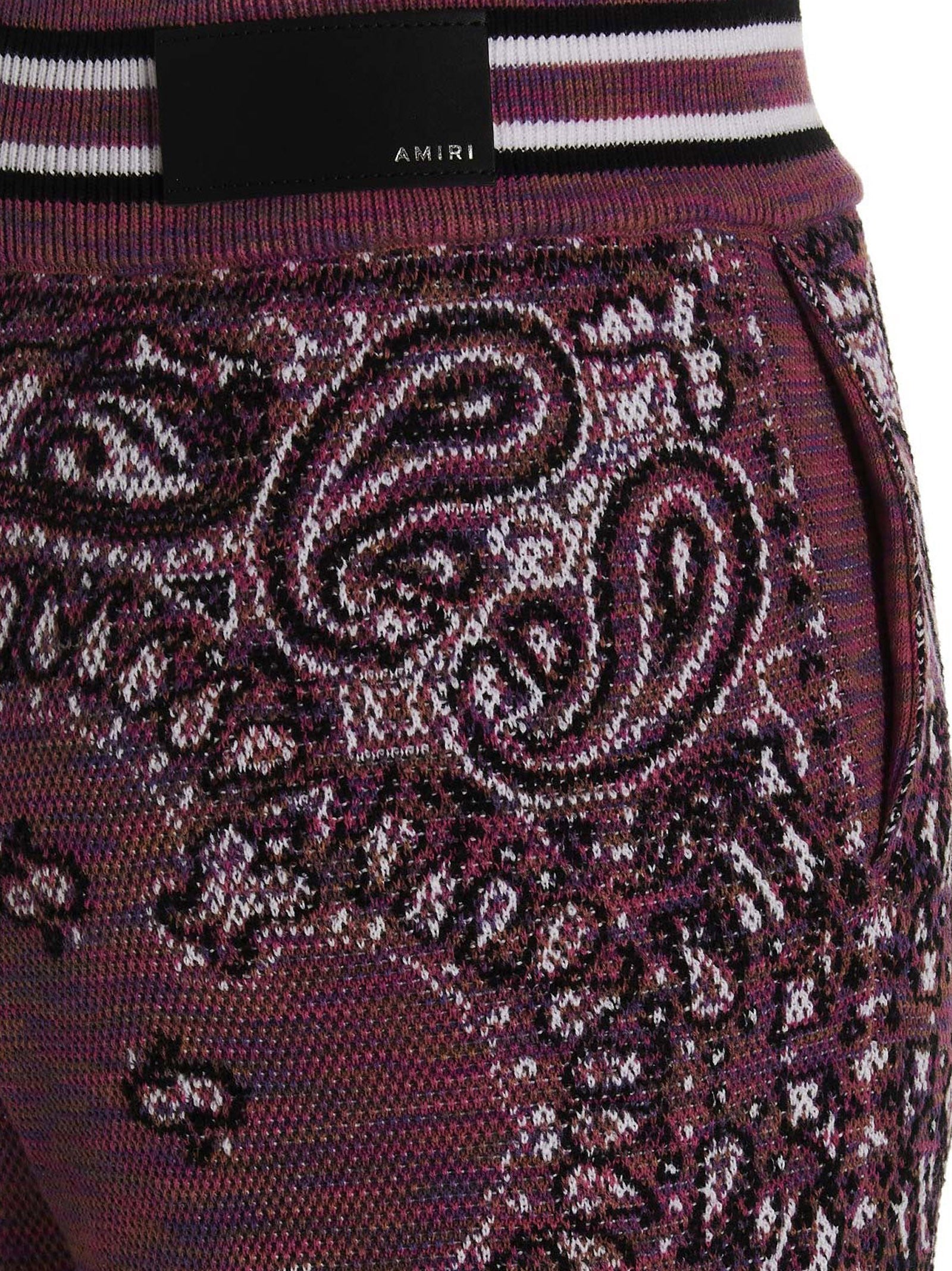 AMIRI Space Dye Bandana Joggers Purple