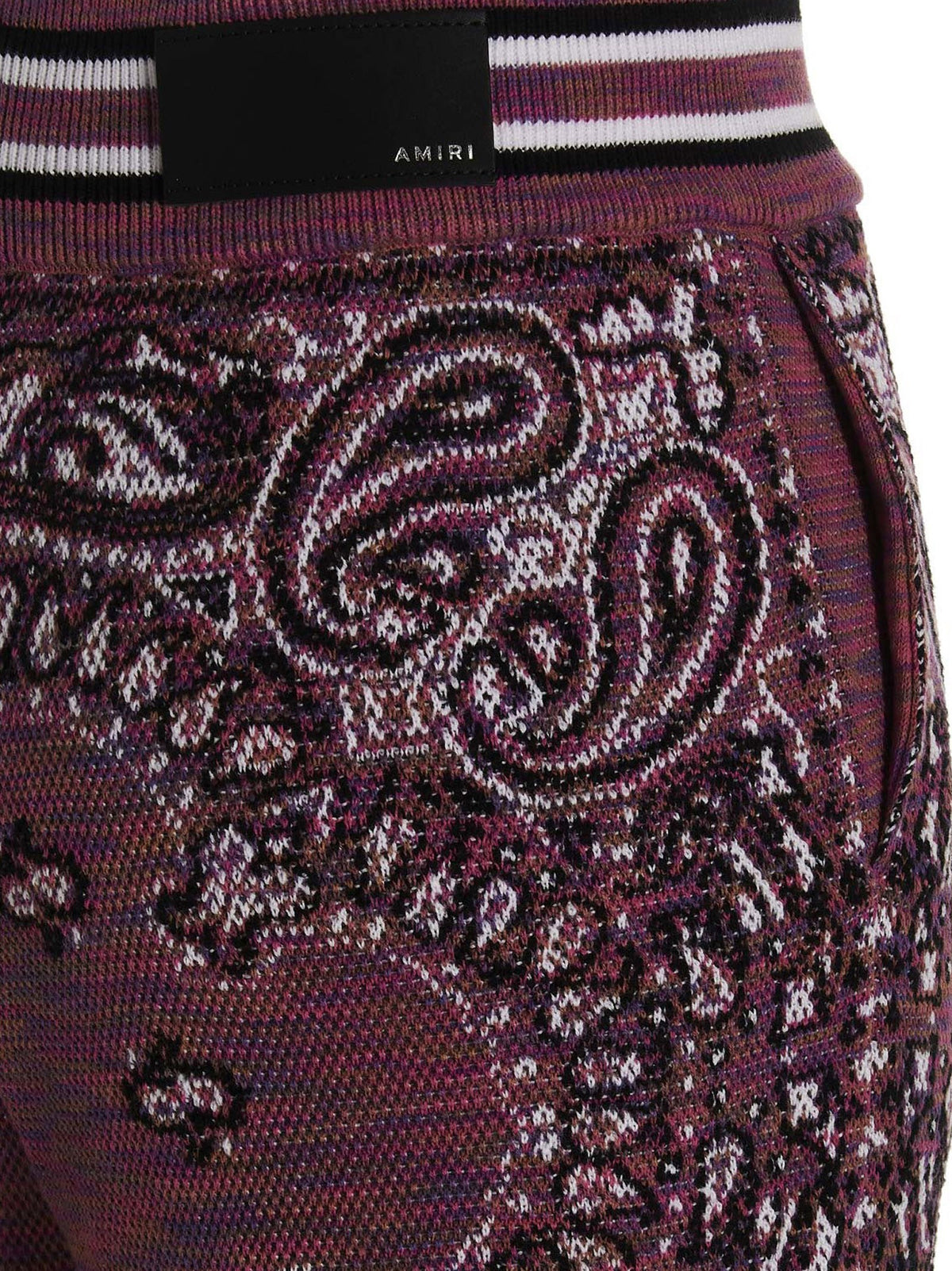 AMIRI Space Dye Bandana Joggers Purple, view 4