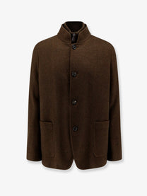 Loro Piana Men's Spagna Cashmere Blend Jacket Green