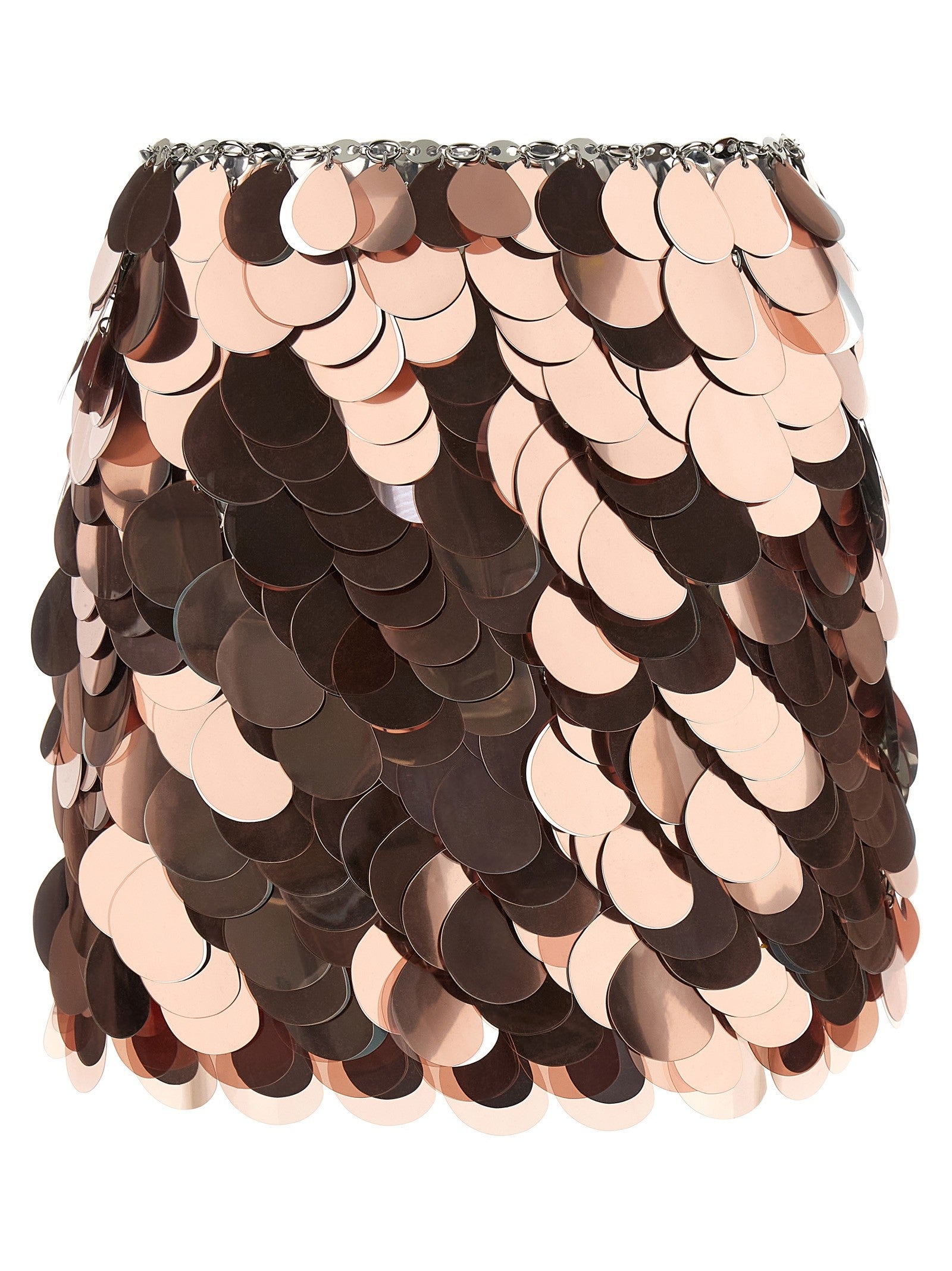 Rabanne Sparkle Discs Skirt Gold