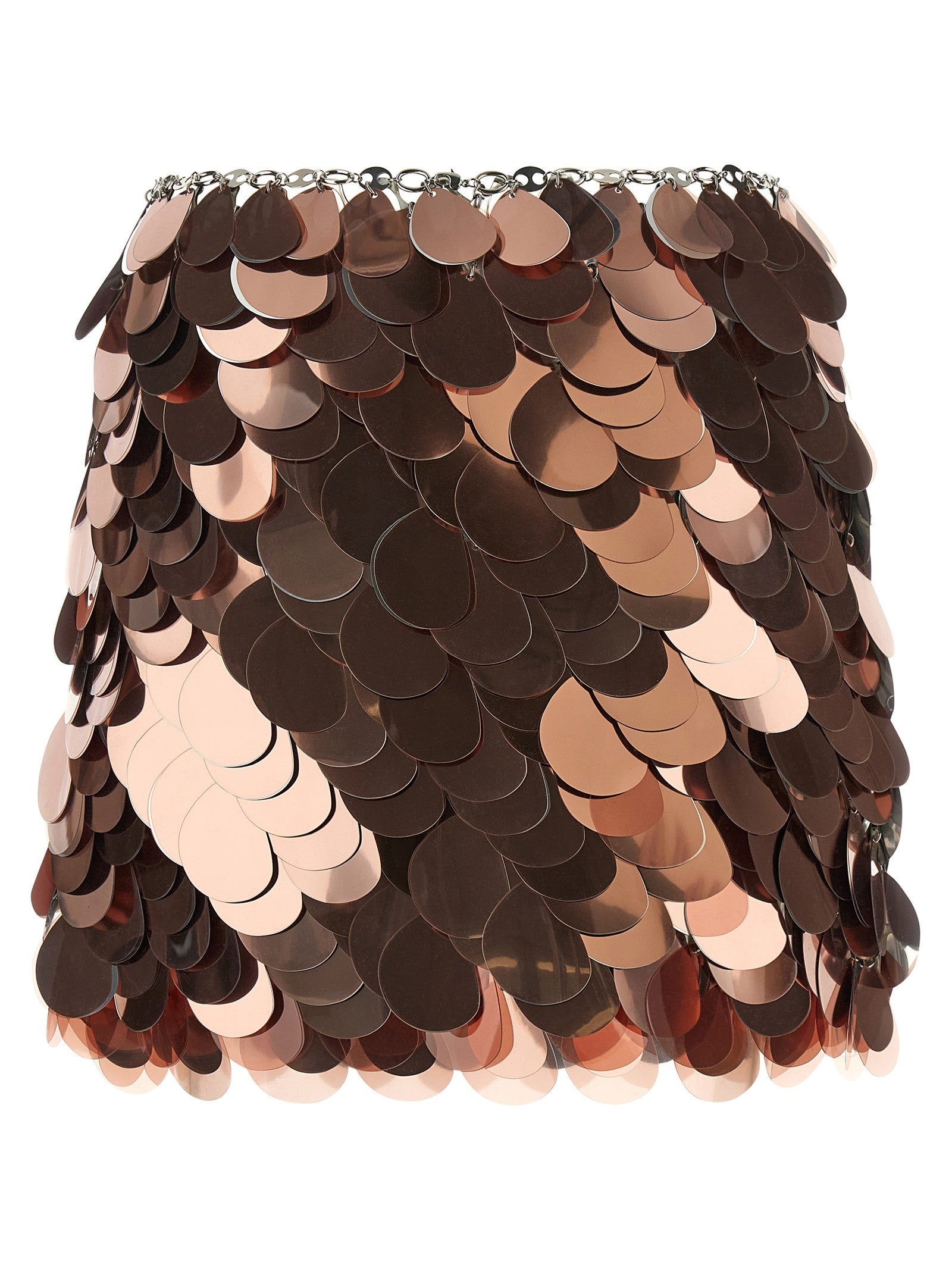 Rabanne Sparkle Discs Skirt Gold