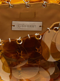 Rabanne Sparkle Shoulder Bag Orange