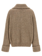 Brunello Cucinelli Sparkling Cardigan Beige, view 2