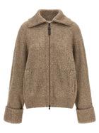 Brunello Cucinelli Sparkling Cardigan Beige