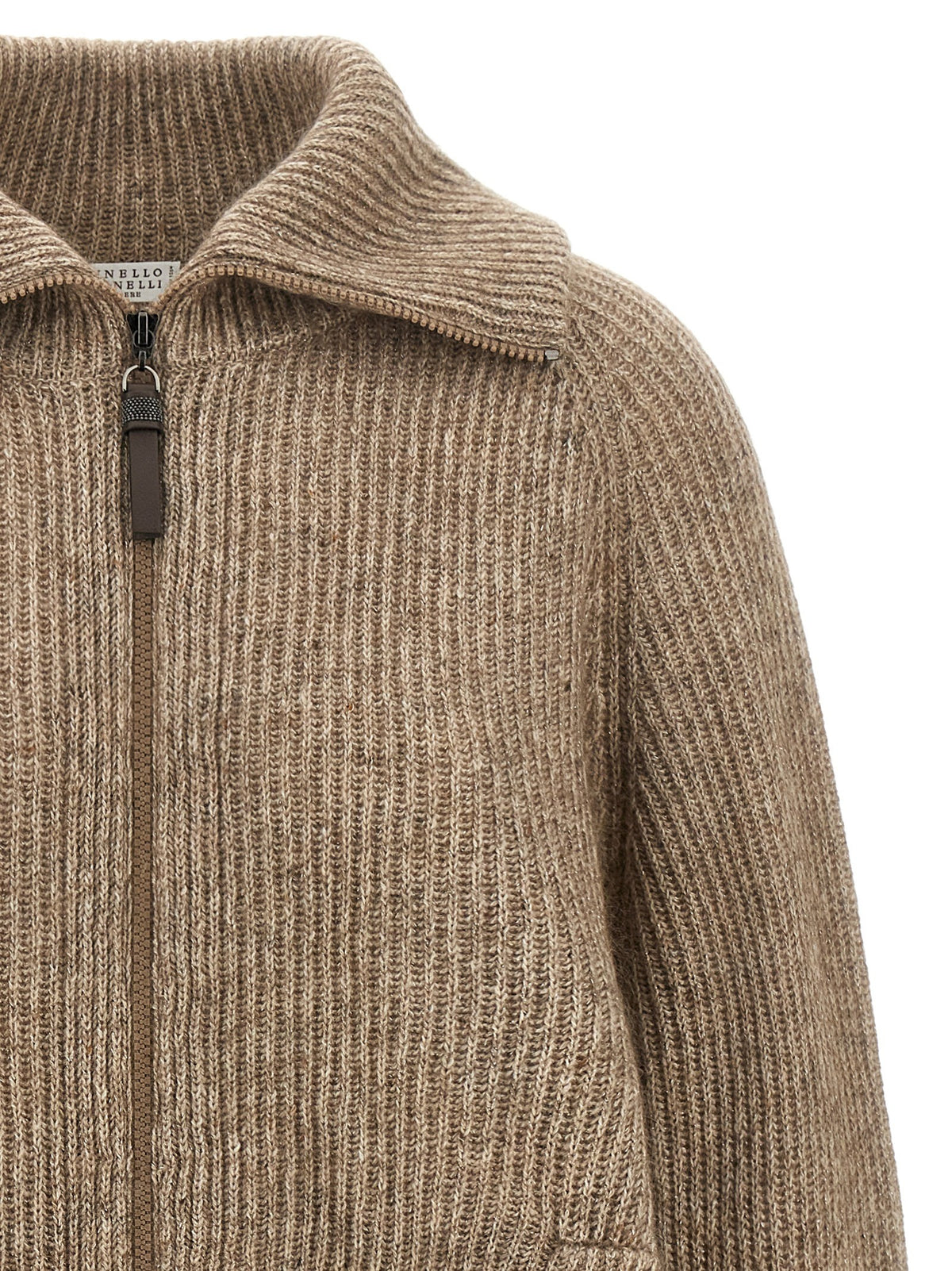 Brunello Cucinelli Sparkling Cardigan Beige