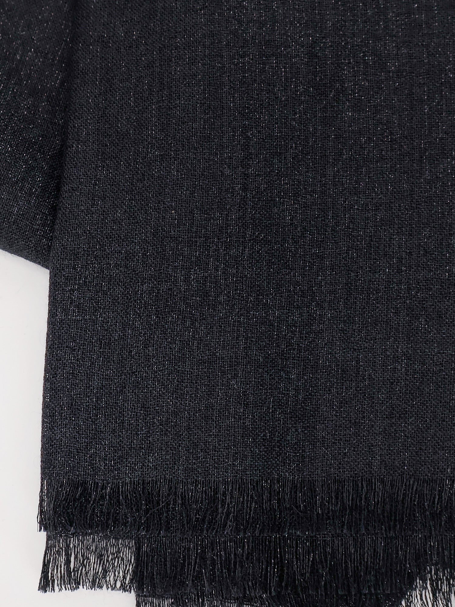 Brunello Cucinelli Women's Sparkling Cashmere and Silk Scarf Black