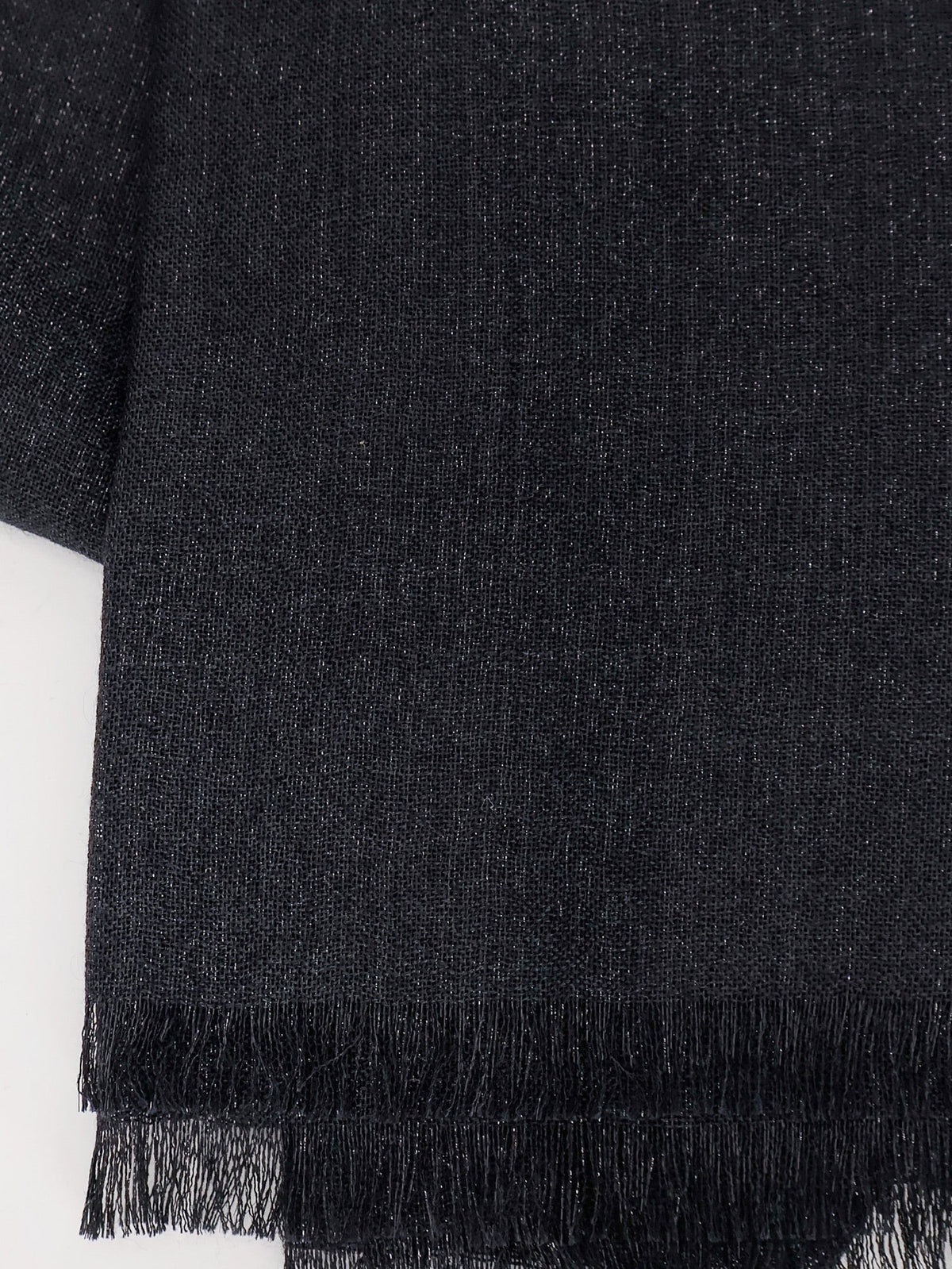 Brunello Cucinelli Women's Sparkling Cashmere and Silk Scarf Black, view 2