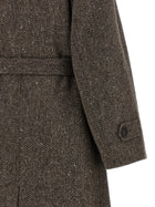 Brunello Cucinelli Sparkling Coat Brown, view 4