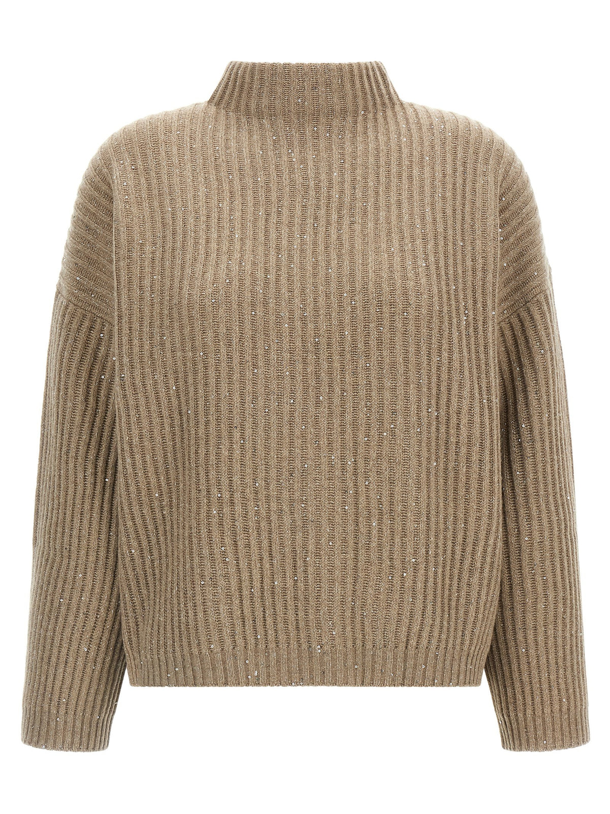 Brunello Cucinelli Sparkling &amp; Dazzling Sweater Beige