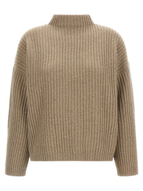 Brunello Cucinelli Sparkling &amp; Dazzling Sweater Beige
