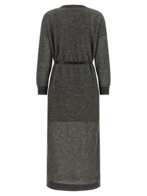 Brunello Cucinelli Sparkling Dress Grey