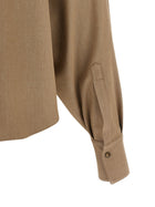 Brunello Cucinelli Sparkling Shirt Beige, view 4