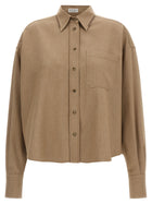 Brunello Cucinelli Sparkling Shirt Beige