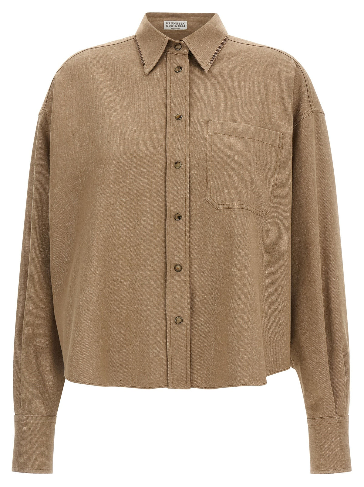 Brunello Cucinelli Sparkling Shirt Beige