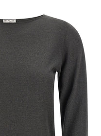 Brunello Cucinelli Sparkling Sweater Grey