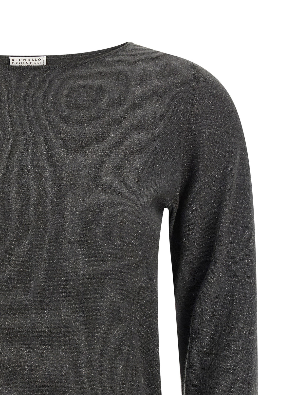 Brunello Cucinelli Sparkling Sweater Grey, view 3