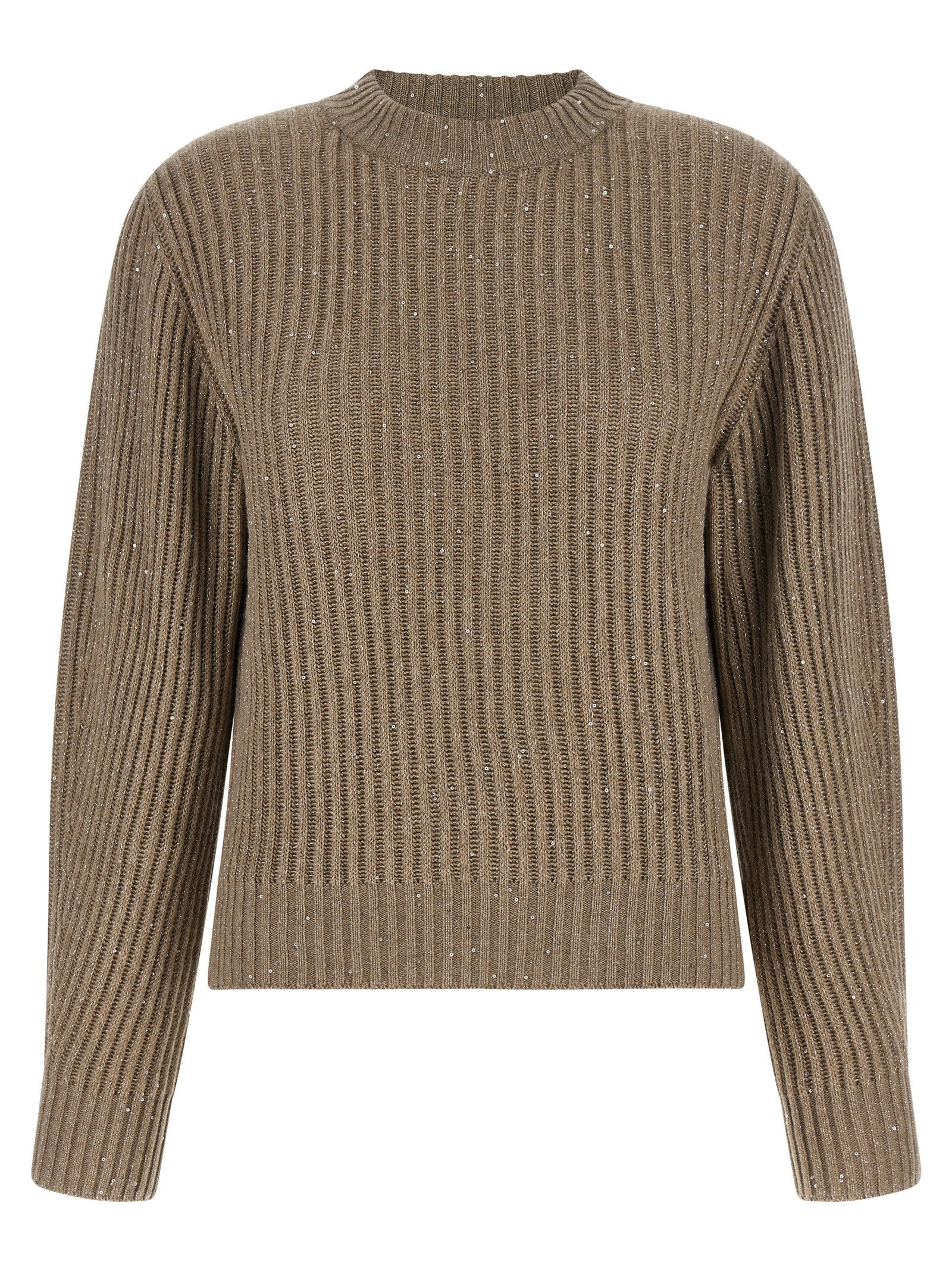 Brunello Cucinelli Sparkling Sweater Beige