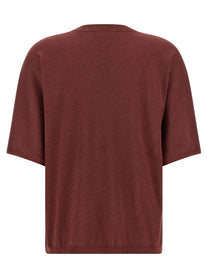 Brunello Cucinelli Sparkling Sweater Red