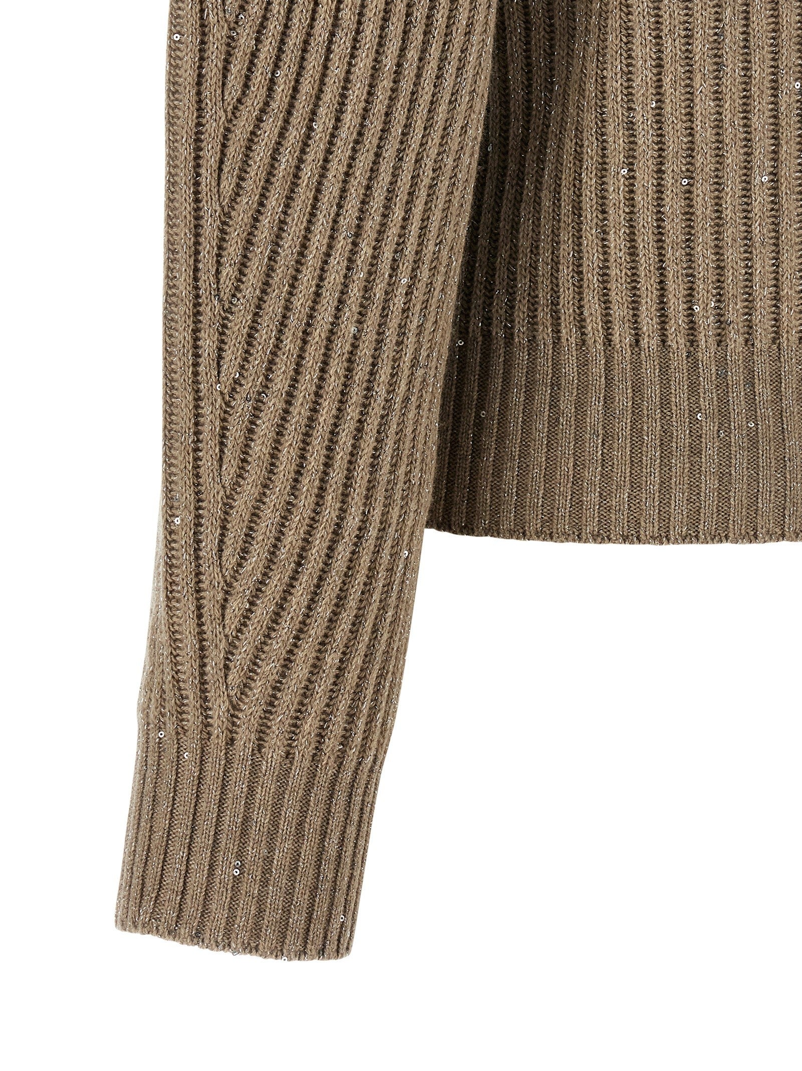 Brunello Cucinelli Sparkling Sweater Beige