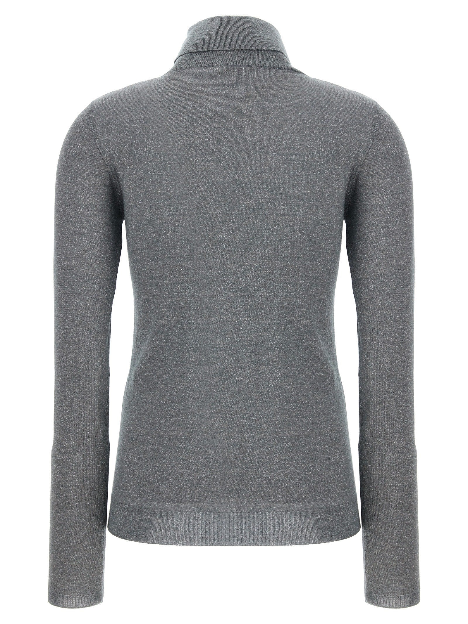 Brunello Cucinelli Sparkling Turtleneck Sweater Grey