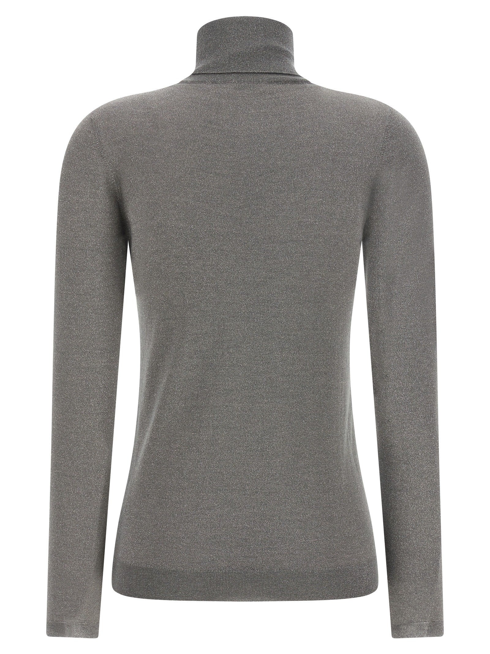 Brunello Cucinelli Sparkling Turtleneck Sweater Grey