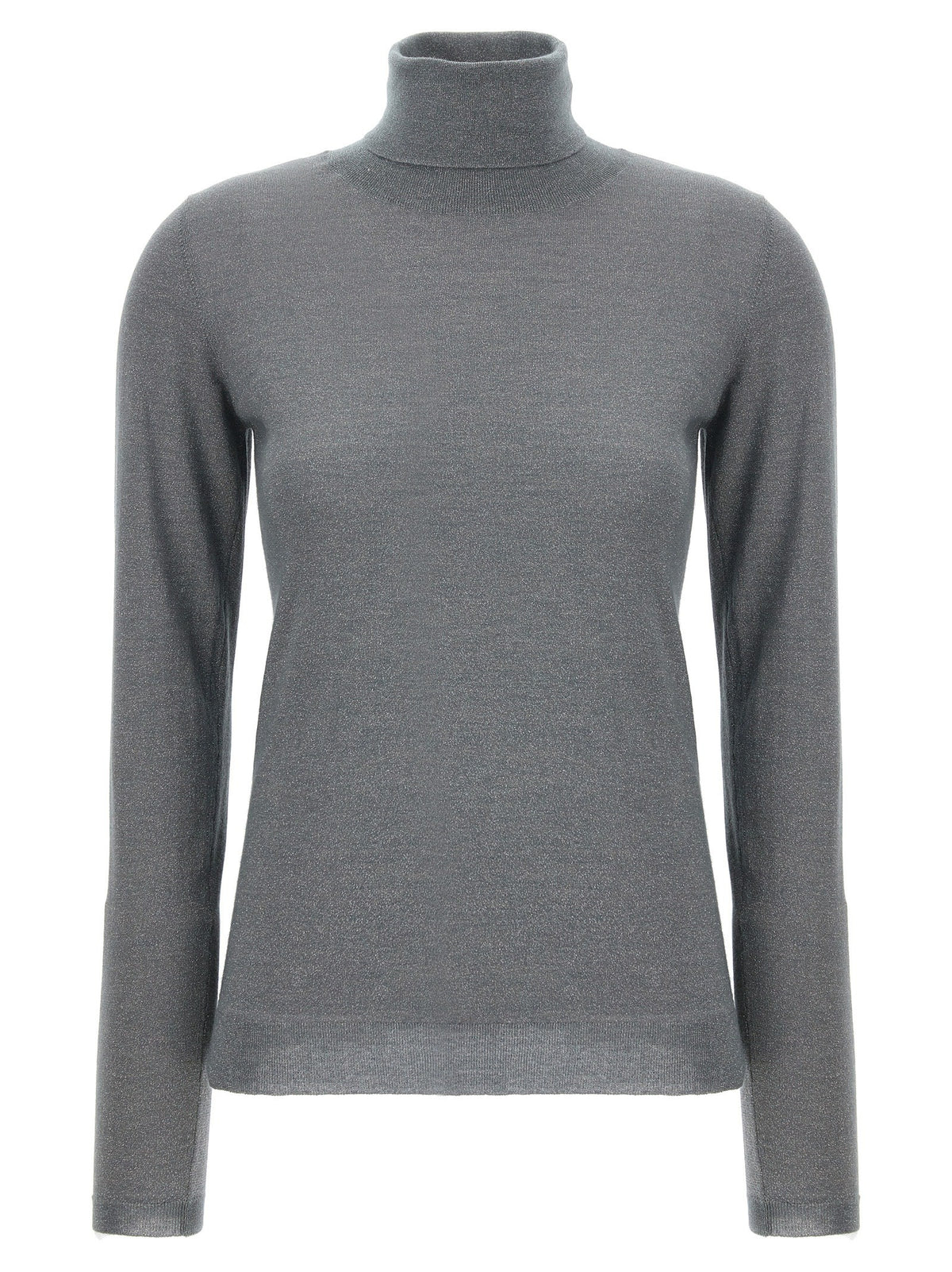 Brunello Cucinelli Sparkling Turtleneck Sweater Grey