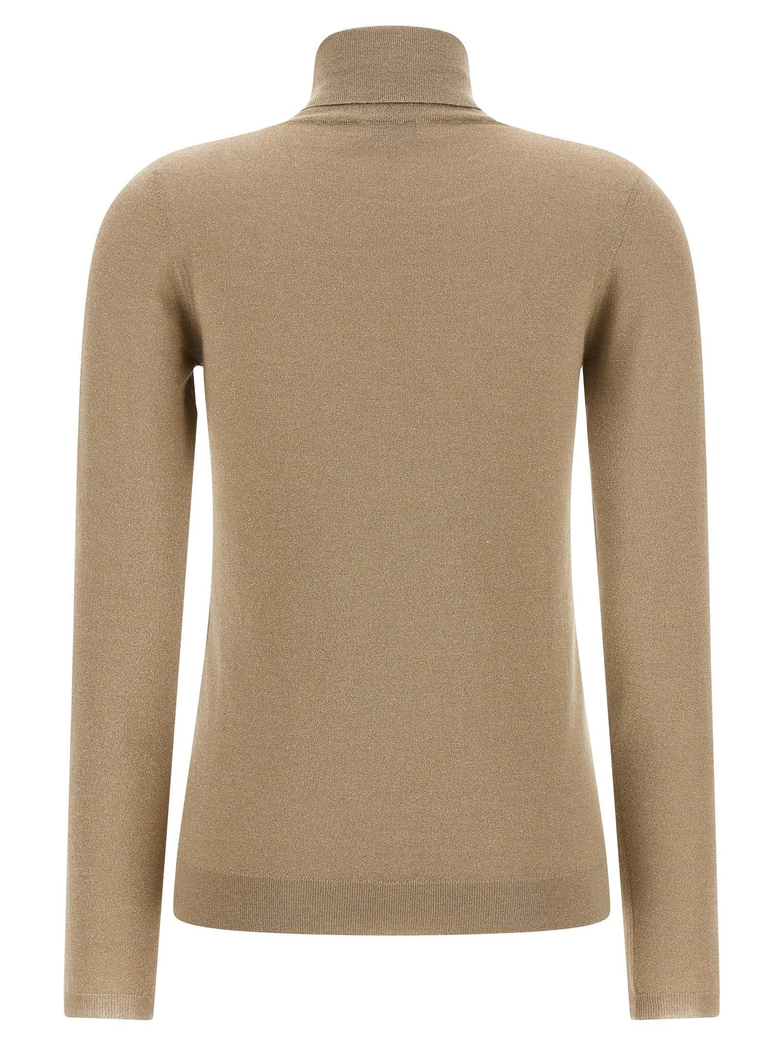 Brunello Cucinelli Sparkling Turtleneck Sweater Beige