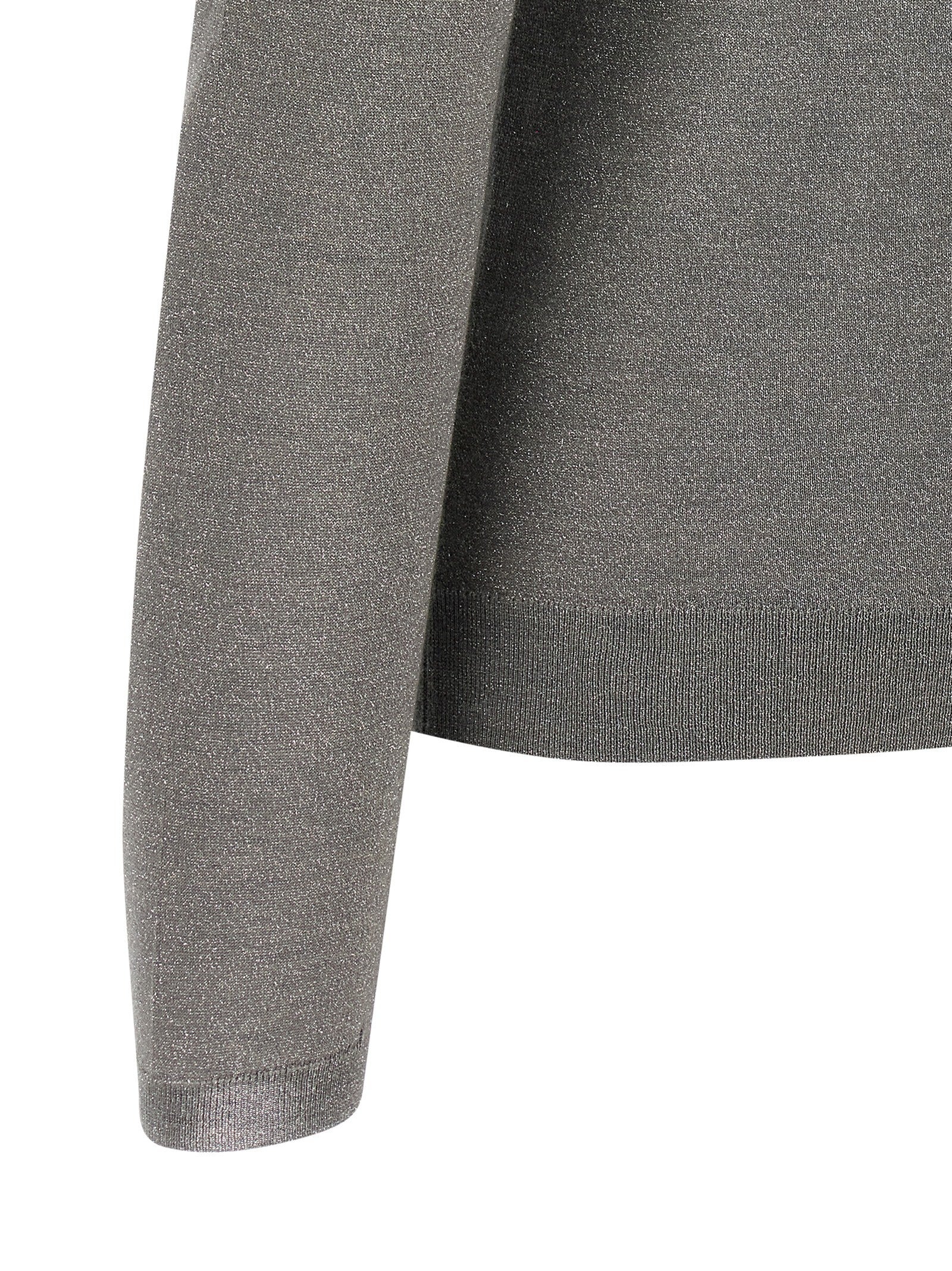 Brunello Cucinelli Sparkling Turtleneck Sweater Grey