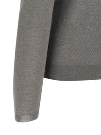 Brunello Cucinelli Sparkling Turtleneck Sweater Grey