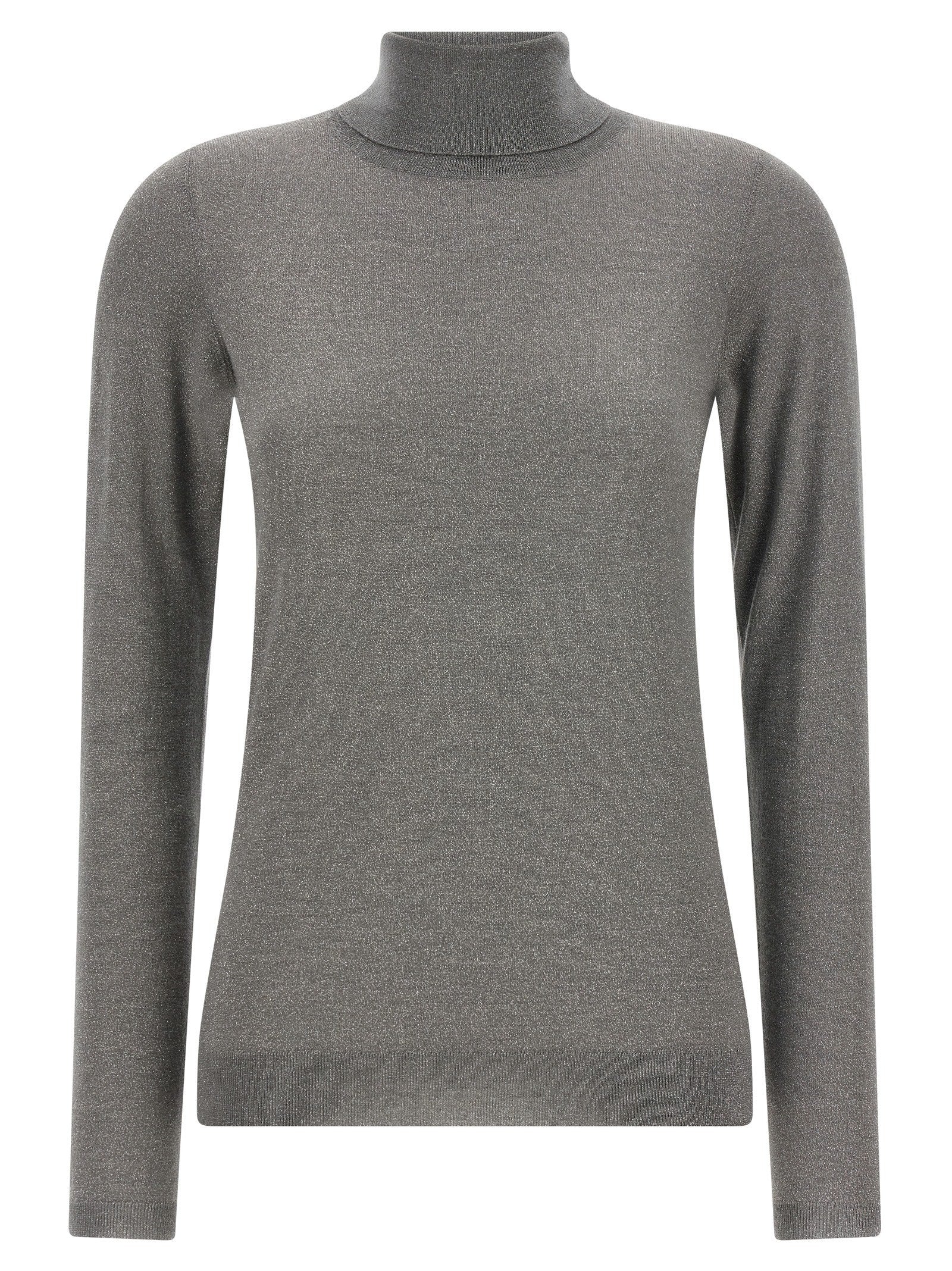 Brunello Cucinelli Sparkling Turtleneck Sweater Grey