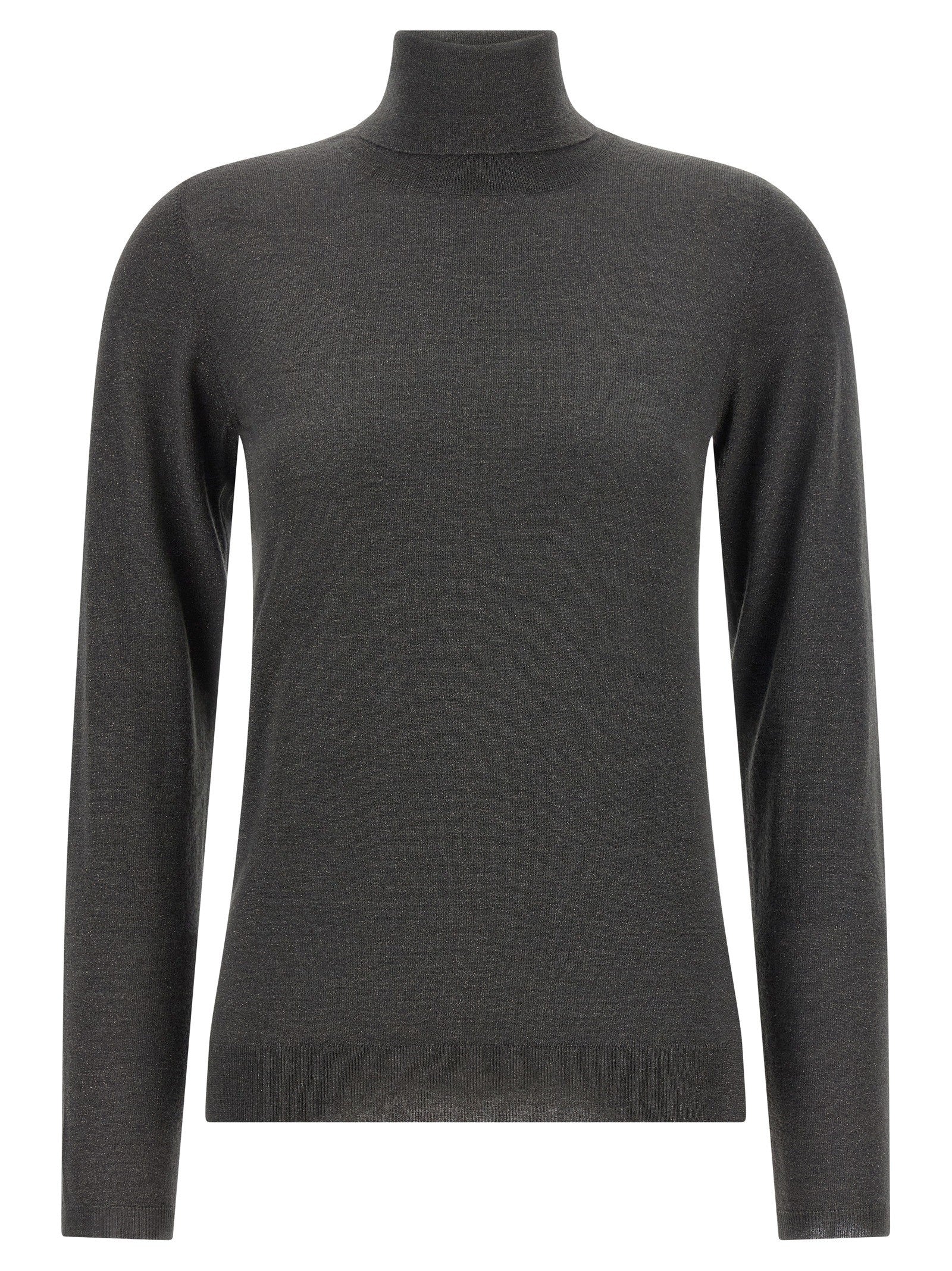 Brunello Cucinelli Sparkling Turtleneck Sweater Grey